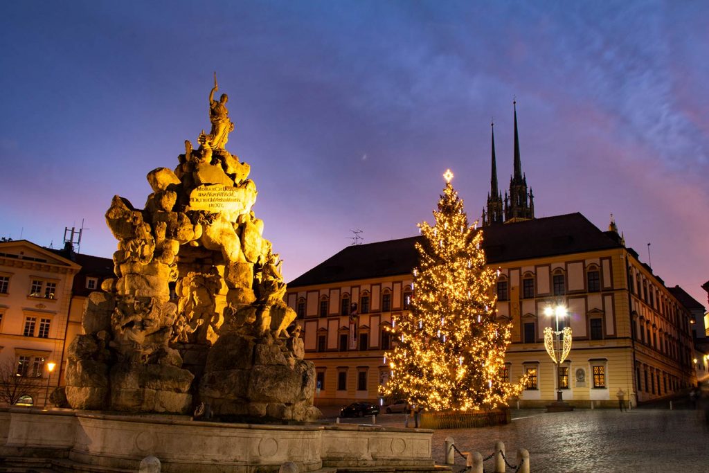 Image of Zelny trh, or Cabbage Market, a beautiful square in Brno