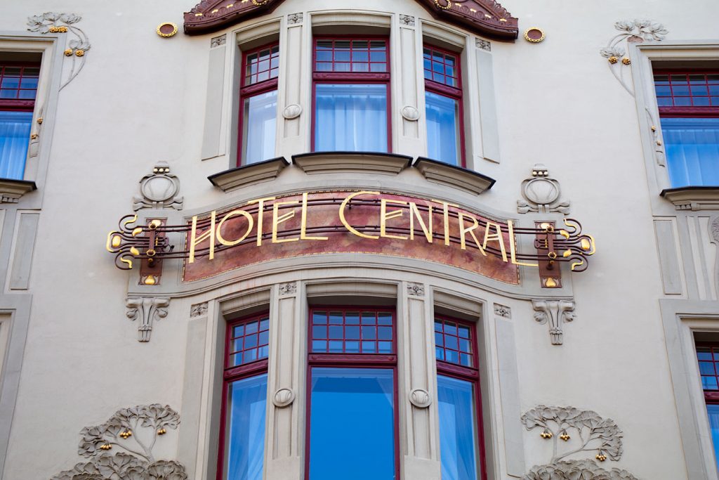 Image of the Art Nouveau Hotel Central in Prague