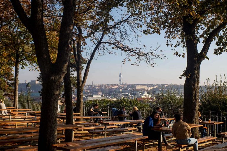 Image of the Letna Park Beer Garden Prague