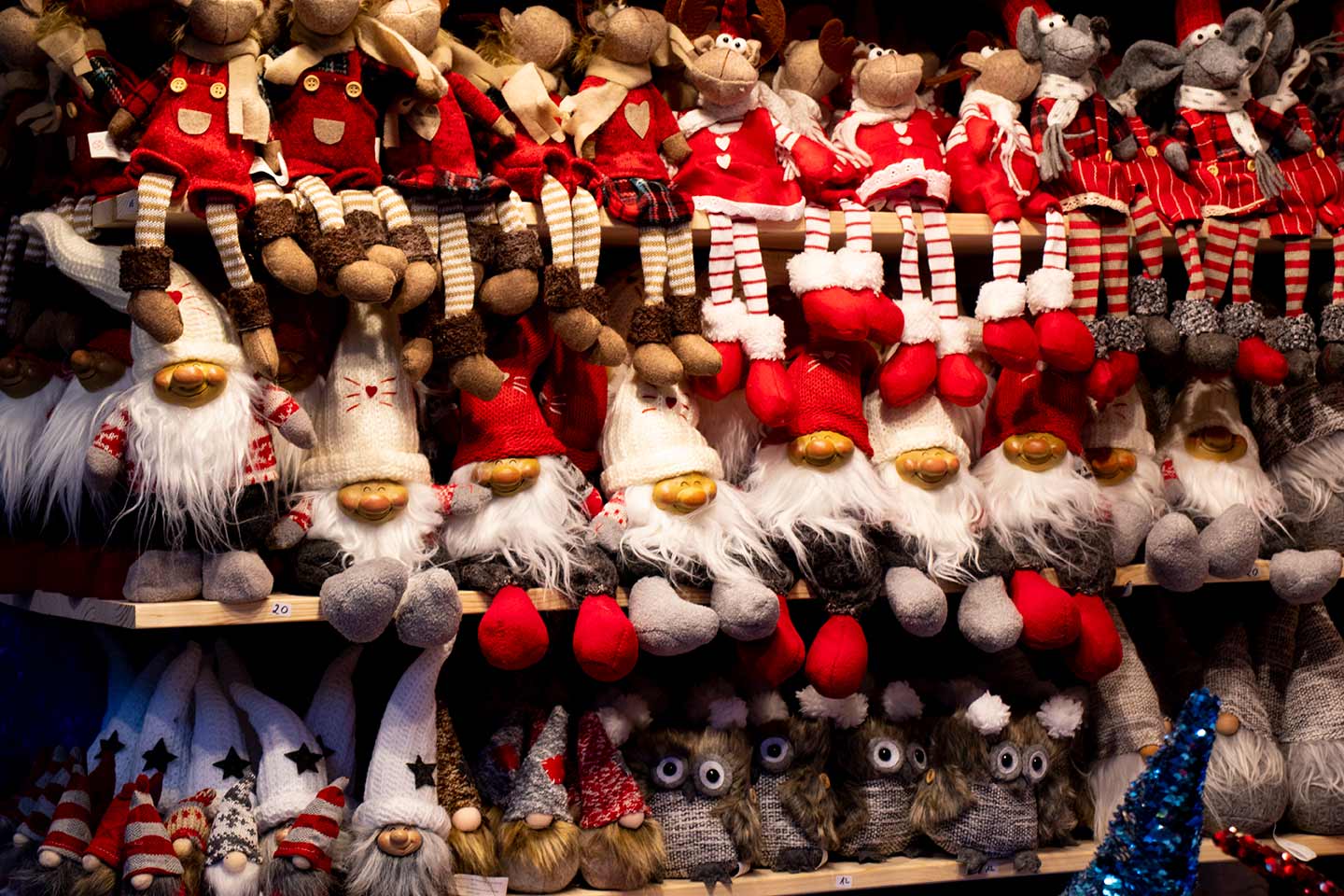 Image of Christmas dolls at STephansplatz Christmas MArket Vienna