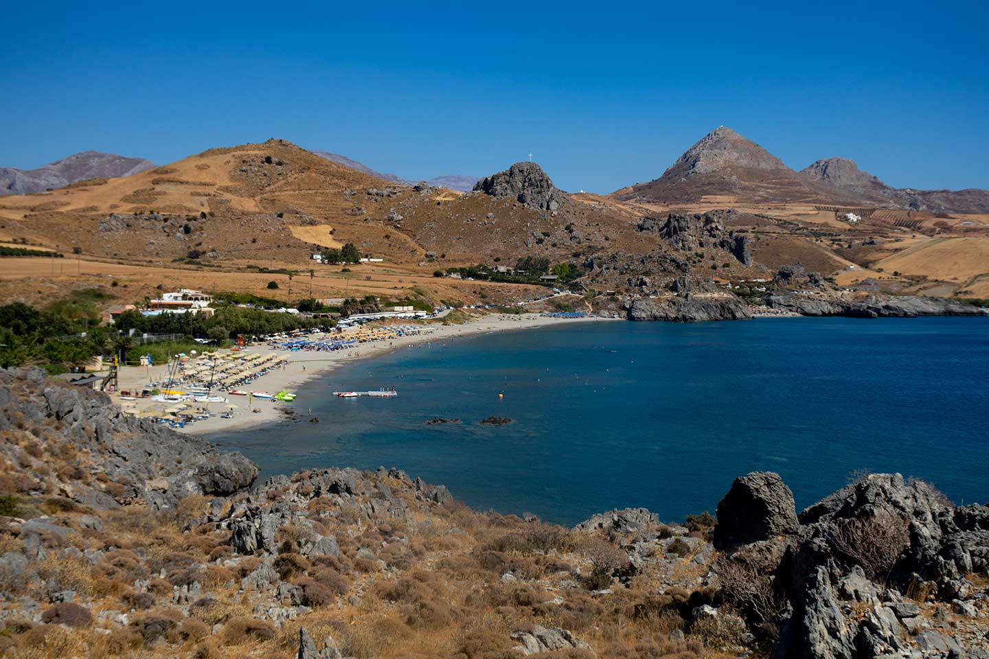 Image of Damnoni beach Crete Greece