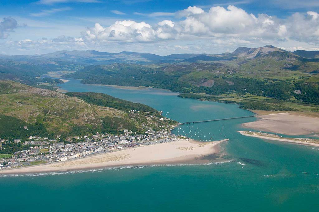 Image of Barmouth and Wawddach estuary Gwynedd Wales UK
