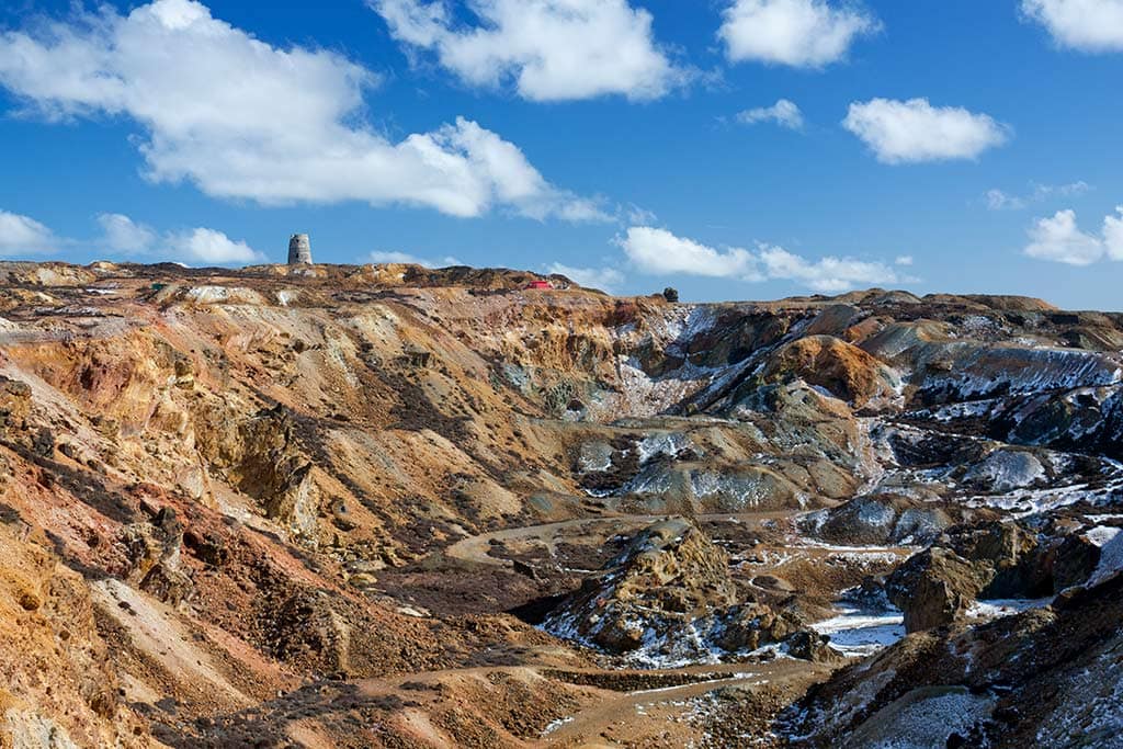 image of Parys mountain Amlwch anglesey north Wales uk
