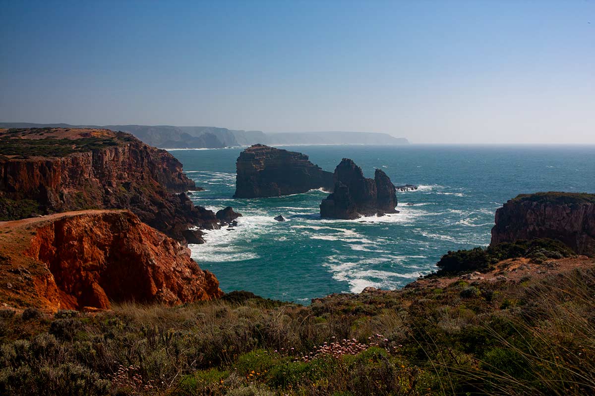 image of coastal scenery on costa vicentina algarve portugal