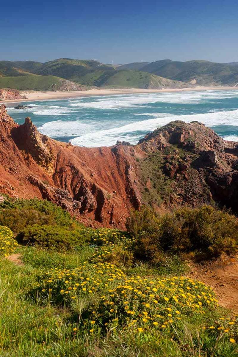 image of praia do amado beach costa vicentina portugal