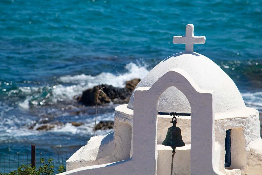 image of chapel at lychnostatis open air museum crete