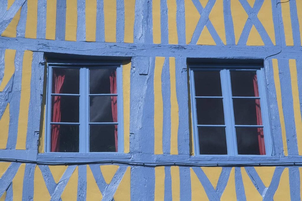 normandy road trip image of half-timbered house in rouen normandy france