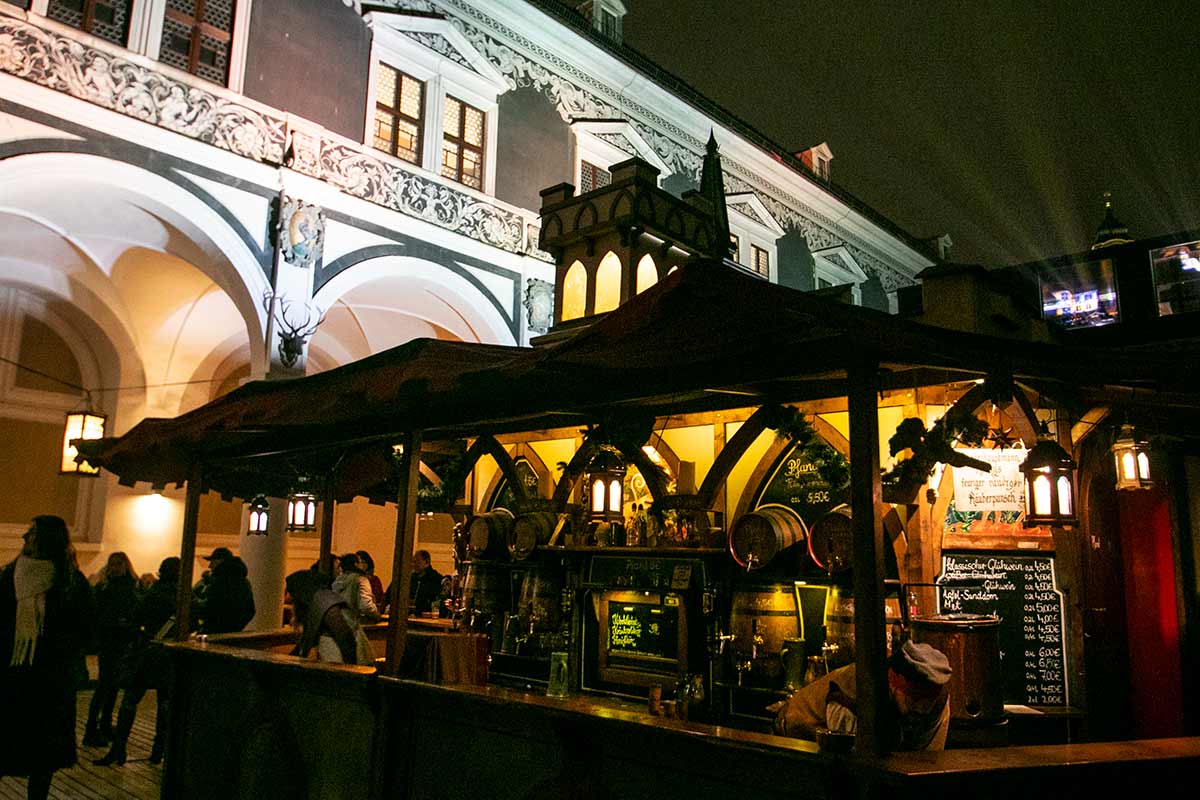 image of dresden medieval christmas market in stallhof