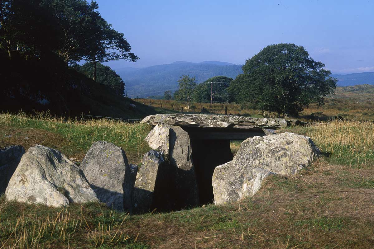 image of capel garmon burial chamber north wales uk