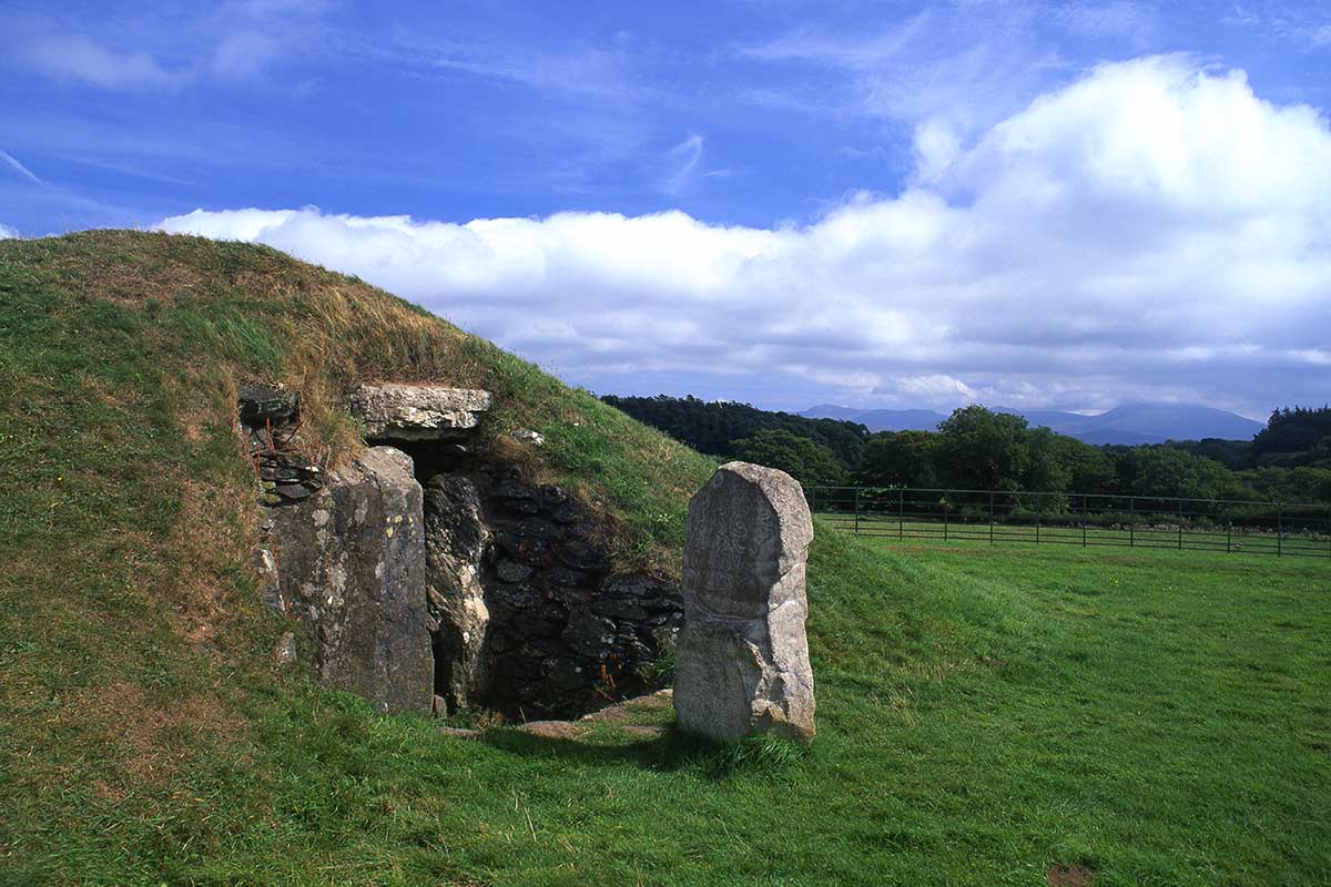 image of bryn celli ddu burial chamber anglesey north wales uk