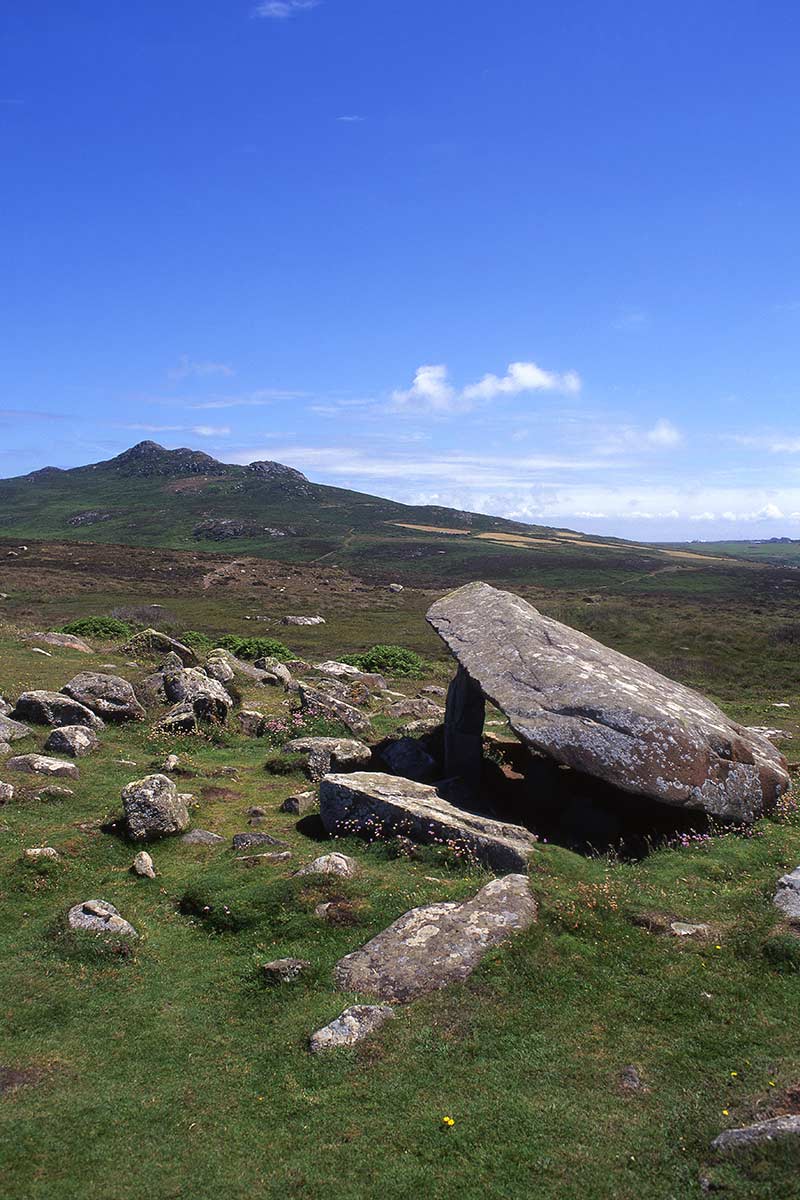image of coetan arthur burial chamber st david'shead pembrokeshire wales uk