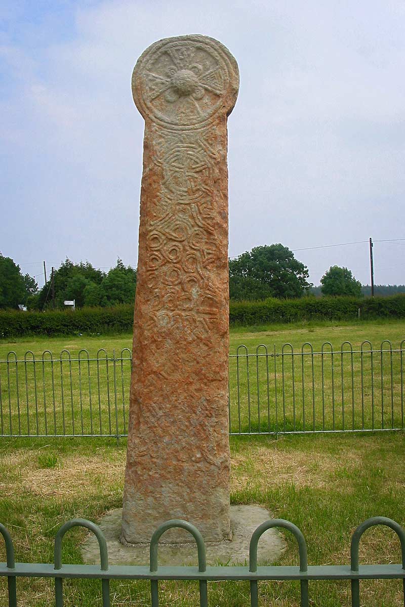 image of maen achwyfan celtic cross flintshire north wales uk