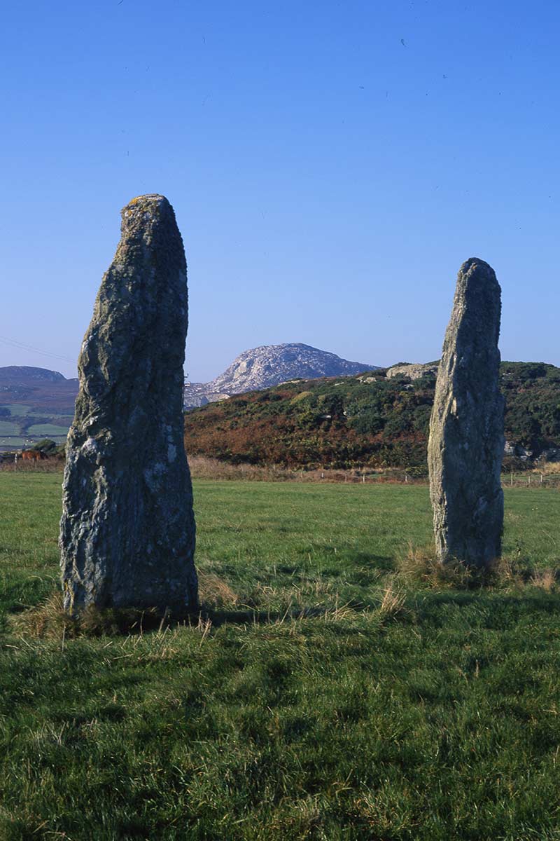 image of penrhos feilw standing stones anglesey north wales uk