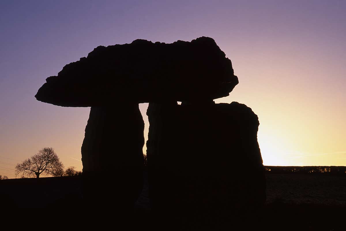 image of st lythans burial chamber vale of glamorgan wales uk