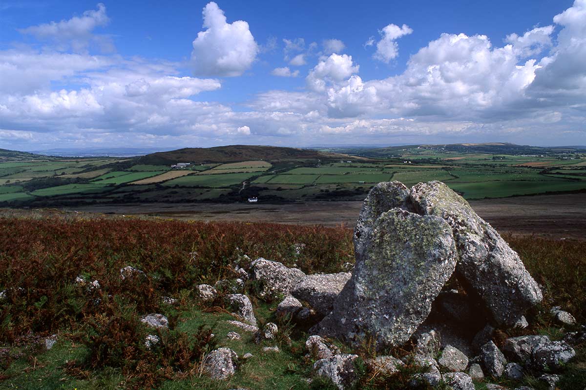 image of sweyne's howes burial chamber gower peninsula wales uk