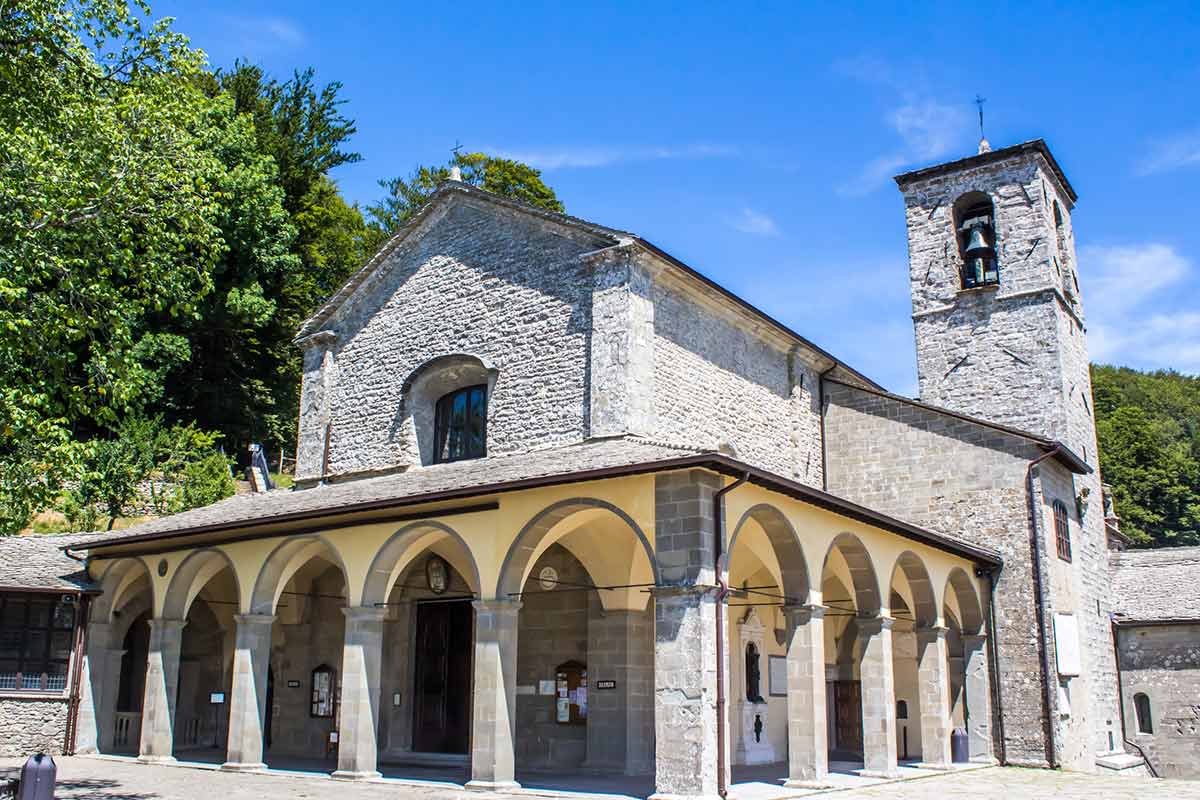 image of Santa Maria Assunta basilica la Verna sanctuary Tuscany italy