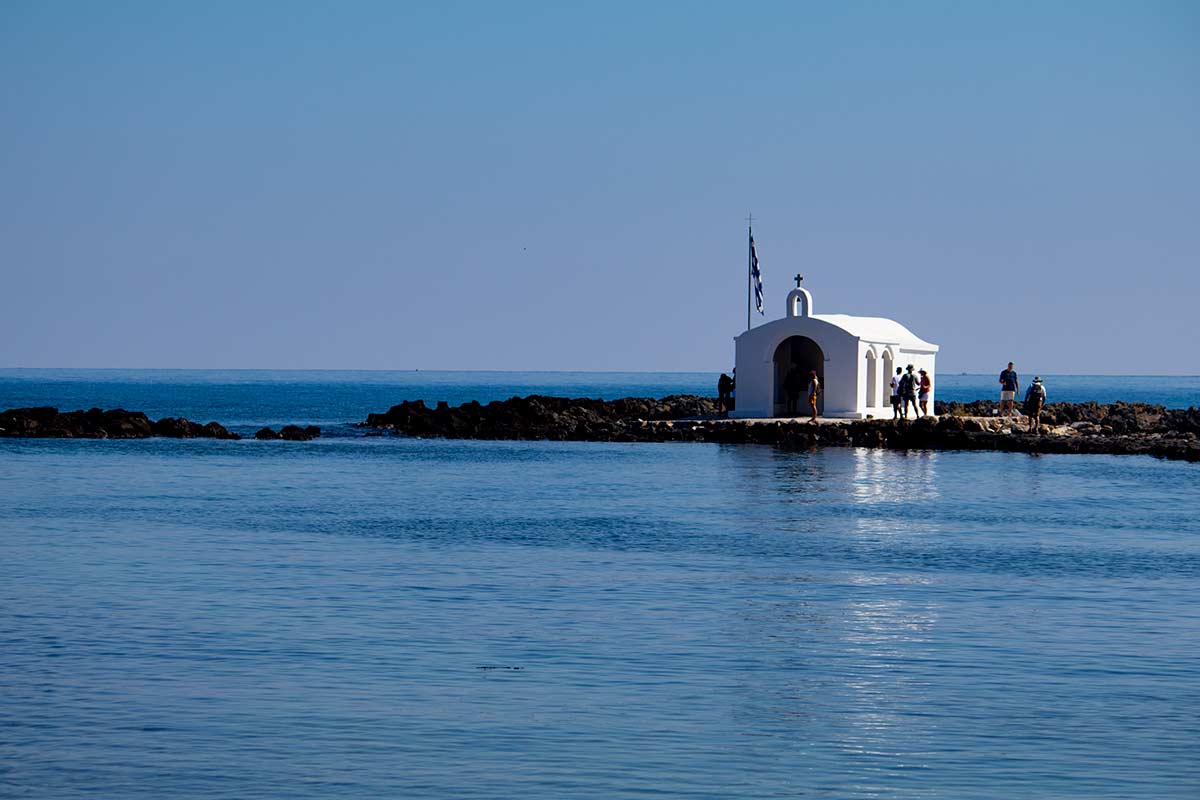 image of st nicholas chapel Georgioupolis crete rgeece