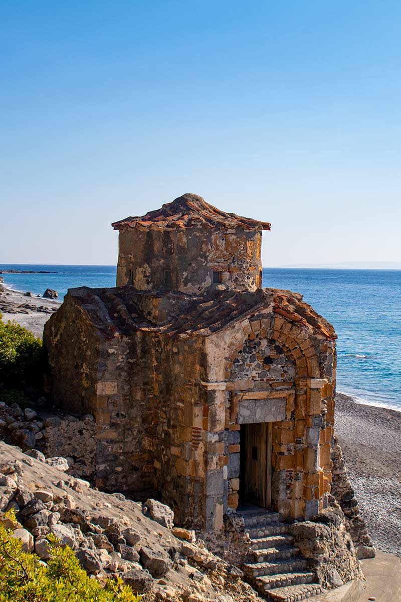 image of agios pavlos church Agia Roumeli Crete greece