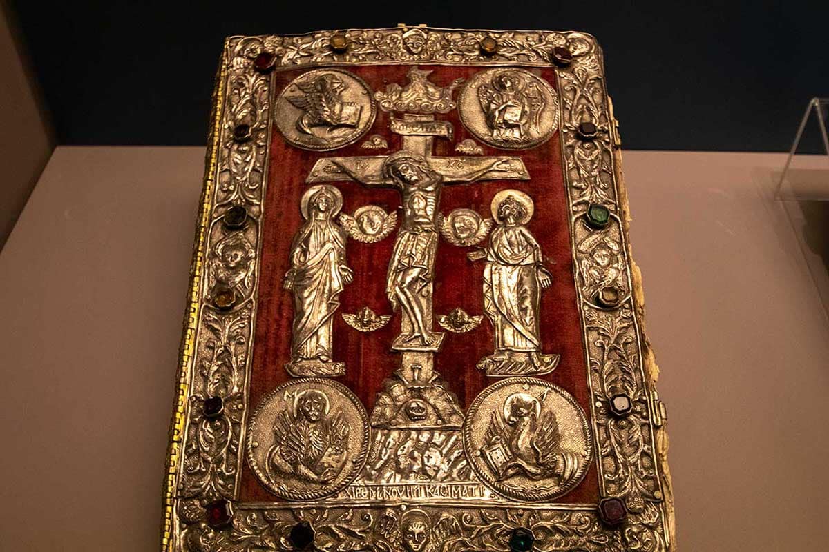 image of bible in Arkadi monastery museum crete greece