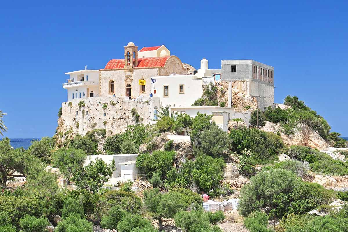 image of chrysoskalitissa monastery crete greece