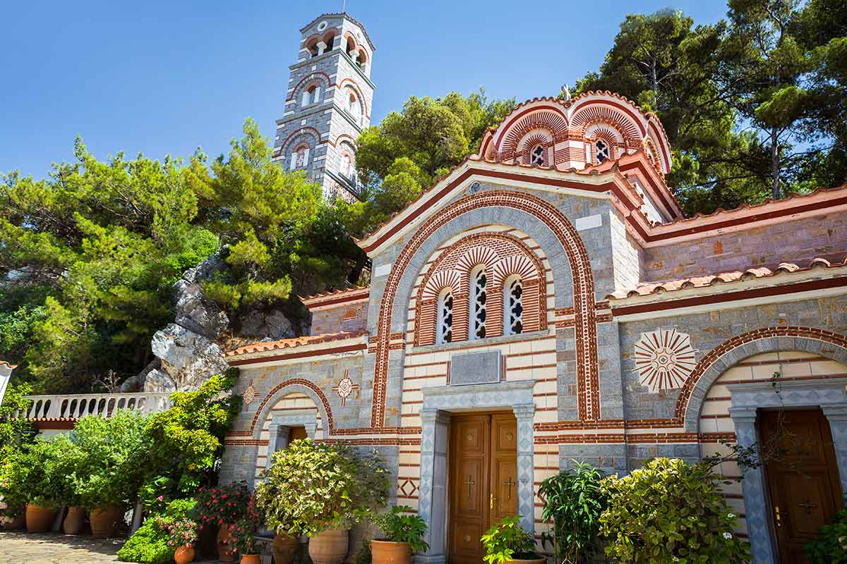 image of agios Georgios seminar monastery lassithi crete greece