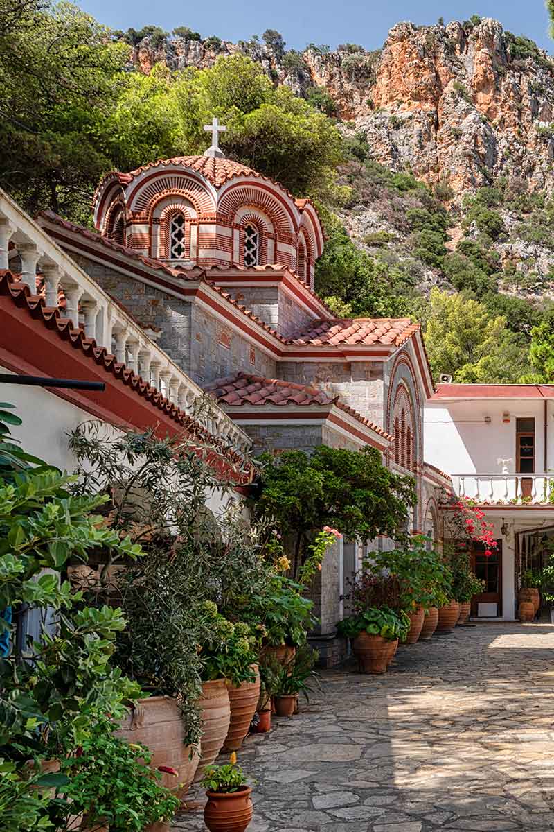 image of St George seminary monastery crete greece