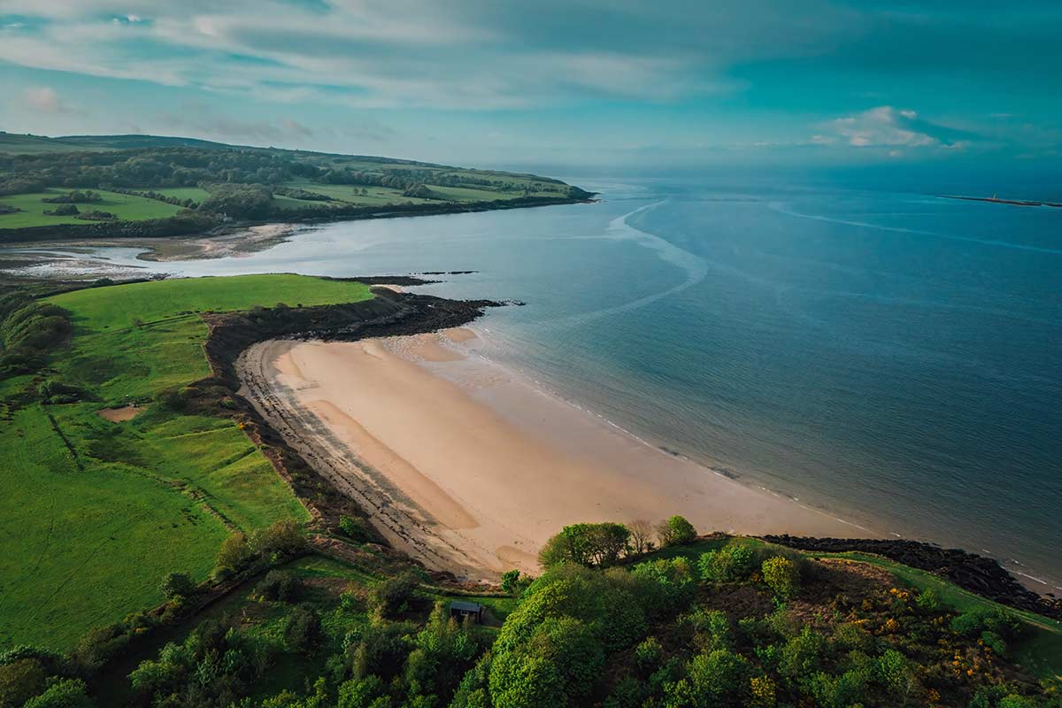 image of traeth yr ora beach anglesey north Wales uk