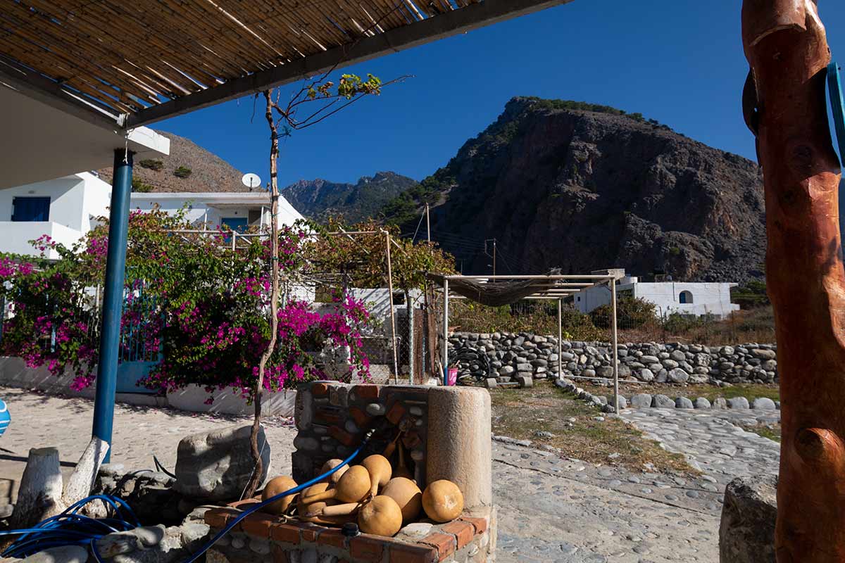 image of Agia Roumeli village crete greece