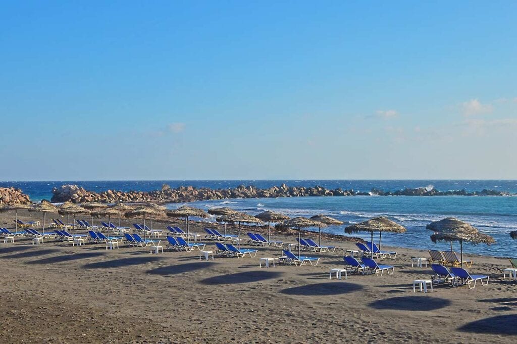 image of Monolithos Beach Santorini greece