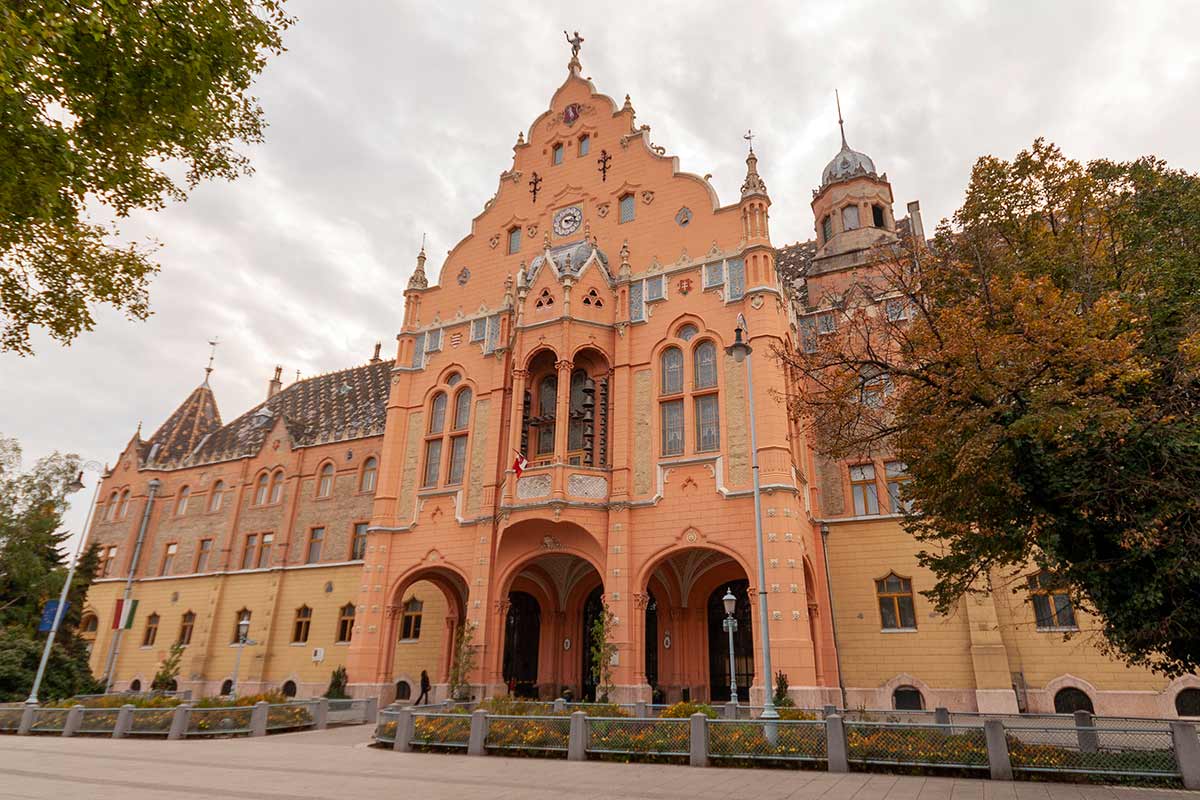 image of city. hall Kecskemét hungary