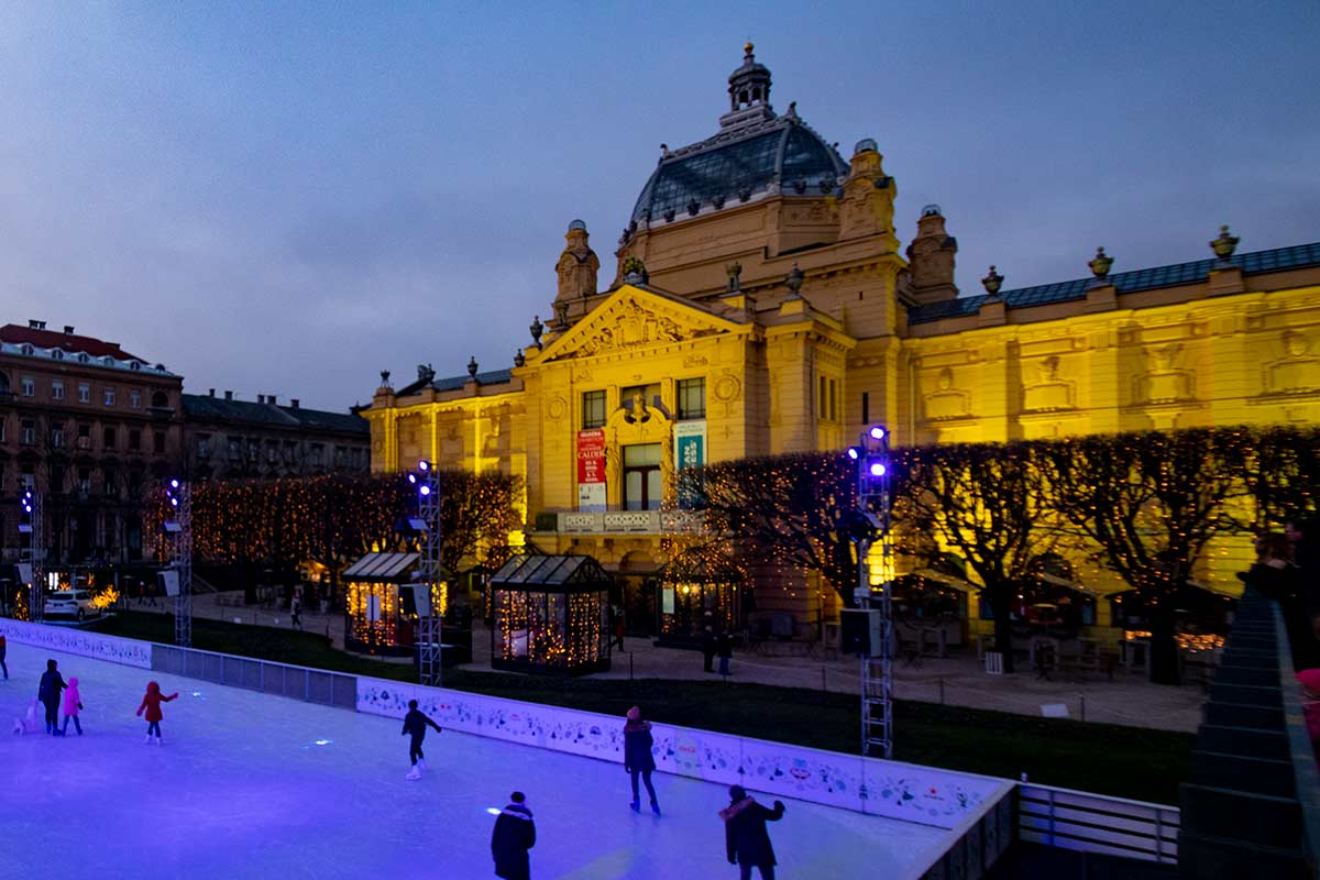 image of zagreb art pavilion croatia