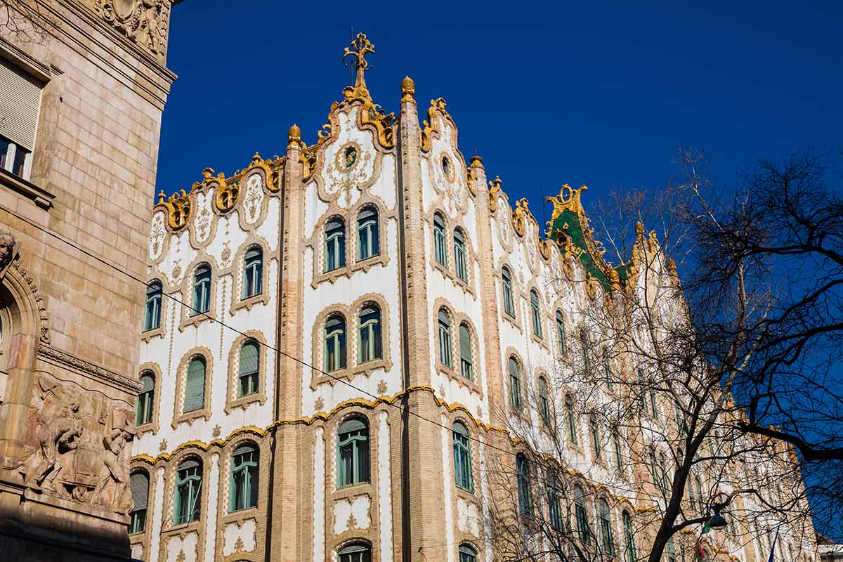 image of former post office savings bank Budapest hungary