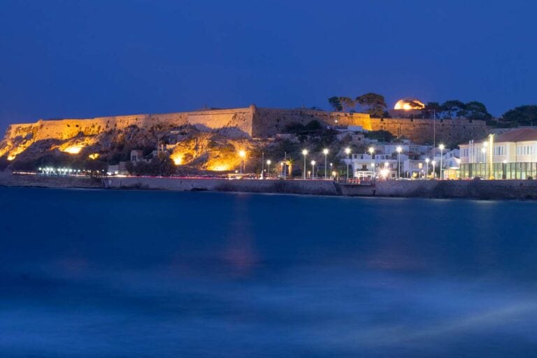 visiting Rethymno Fortezza image of Rethymno Fortezza or castle Rethymno crete greece