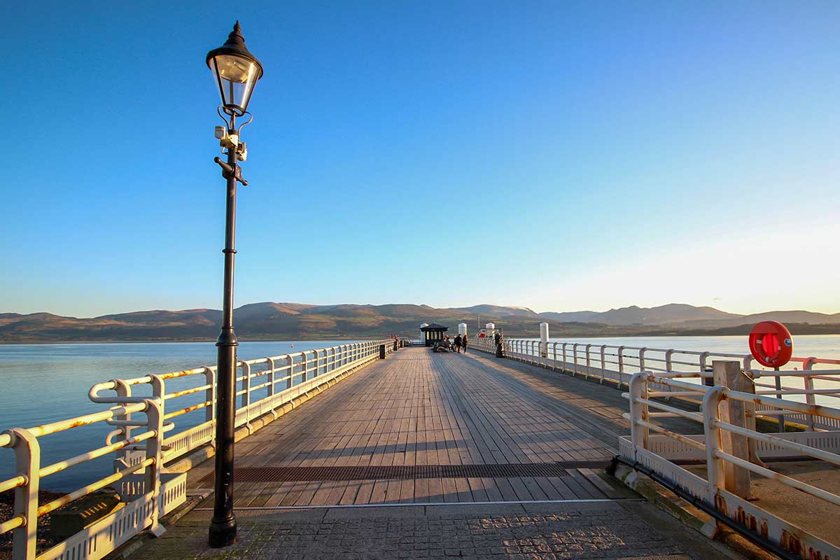 image of Beaumaris pier Anglesey Wales uk