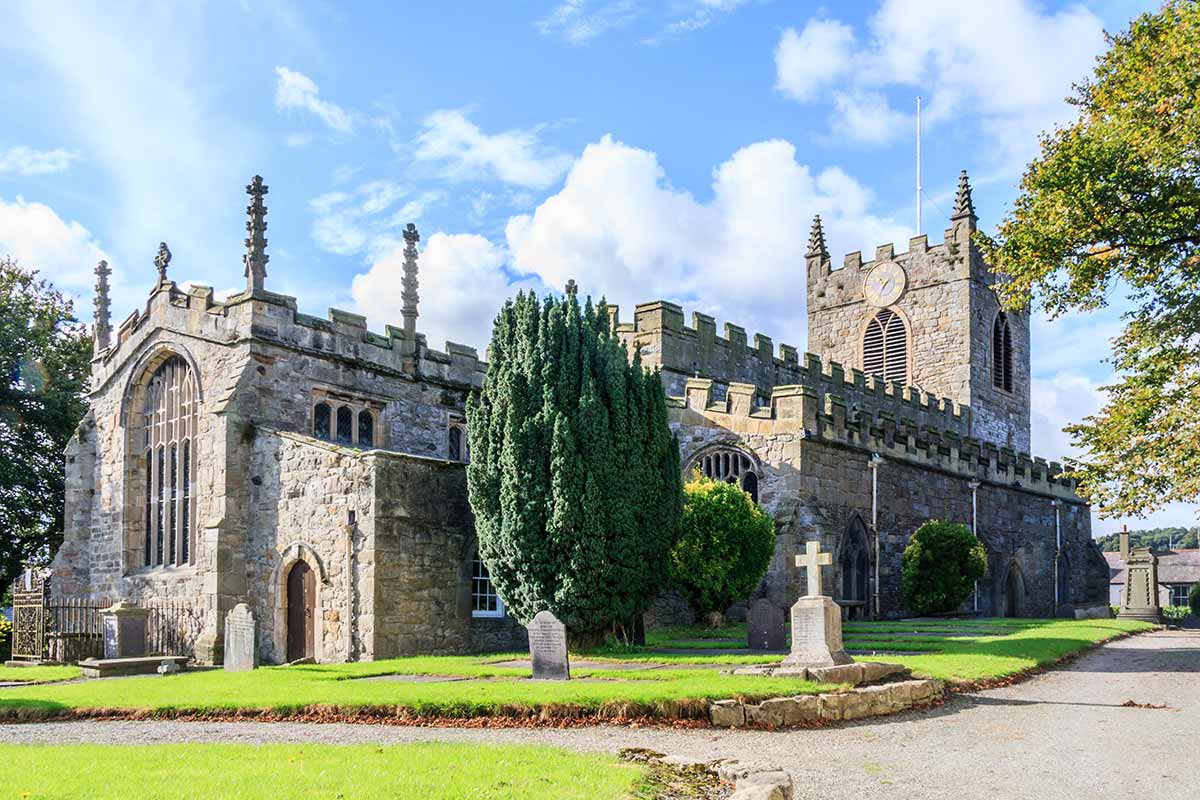 image of st Mary and st Nicholas church Beaumaris anglesey north Wales uk