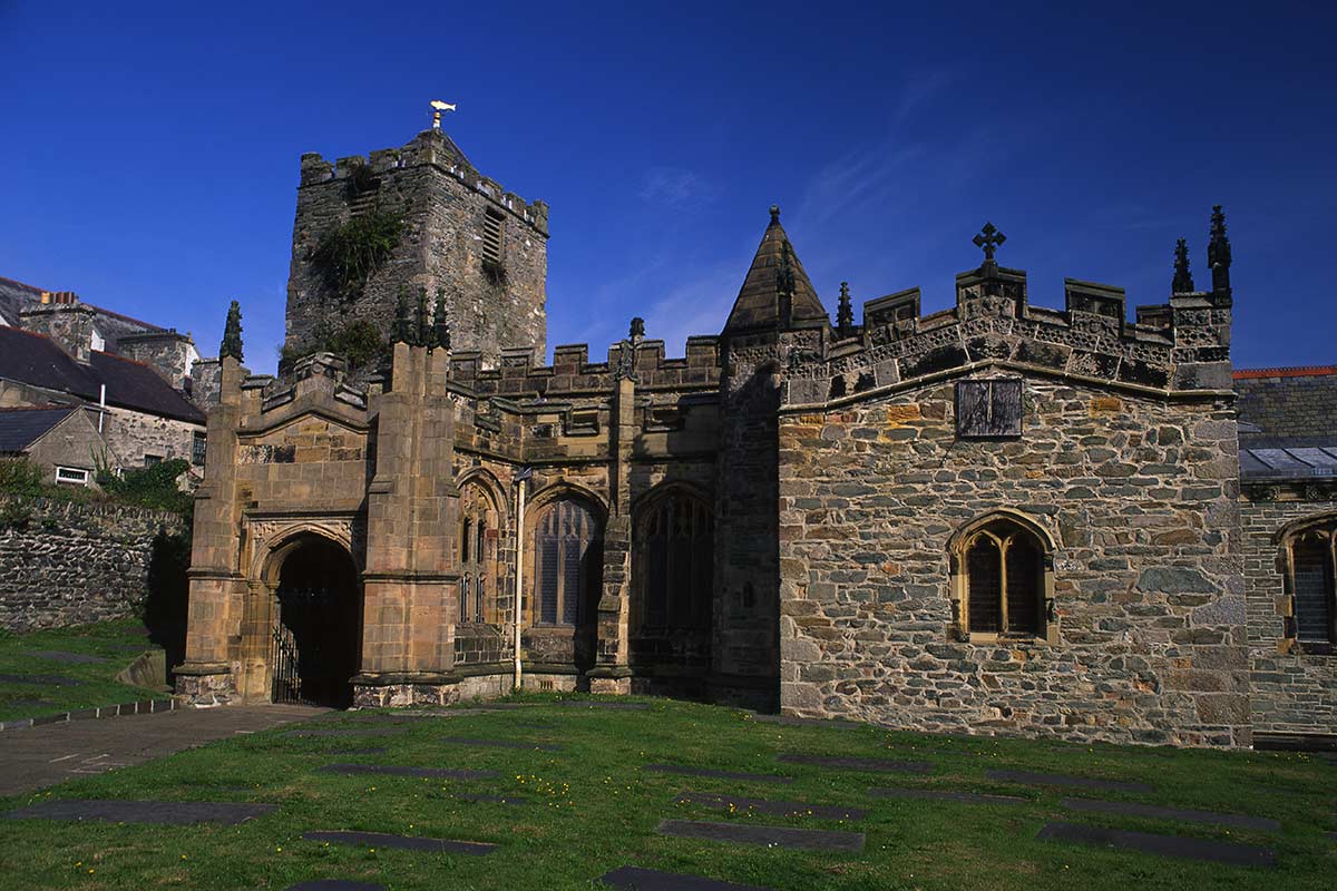 image of st Cybi's church holyhead anglesey north Wales uk