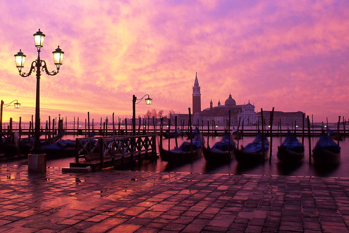 image of san Giorgio maggiore at sunrise venice veneto italy