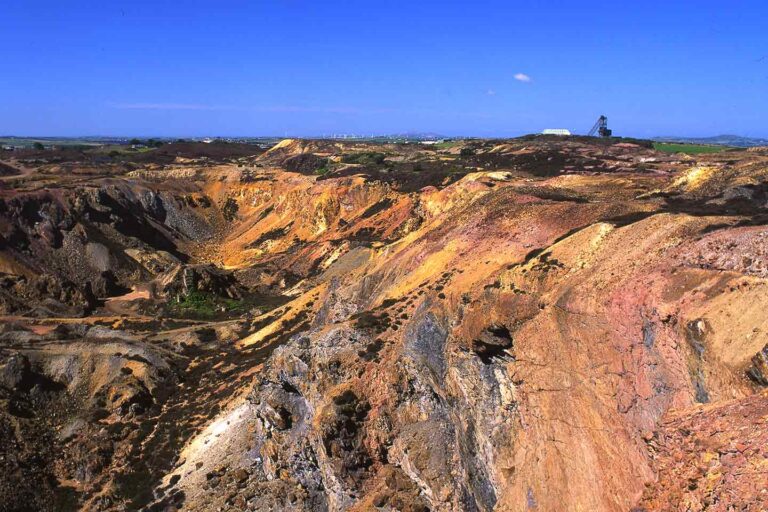 things to do in Amlwch image of Parys mountain anglesey north Wales uk