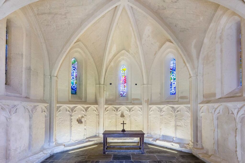 image of Beaumaris Castle chapel anglesey north Wales uk