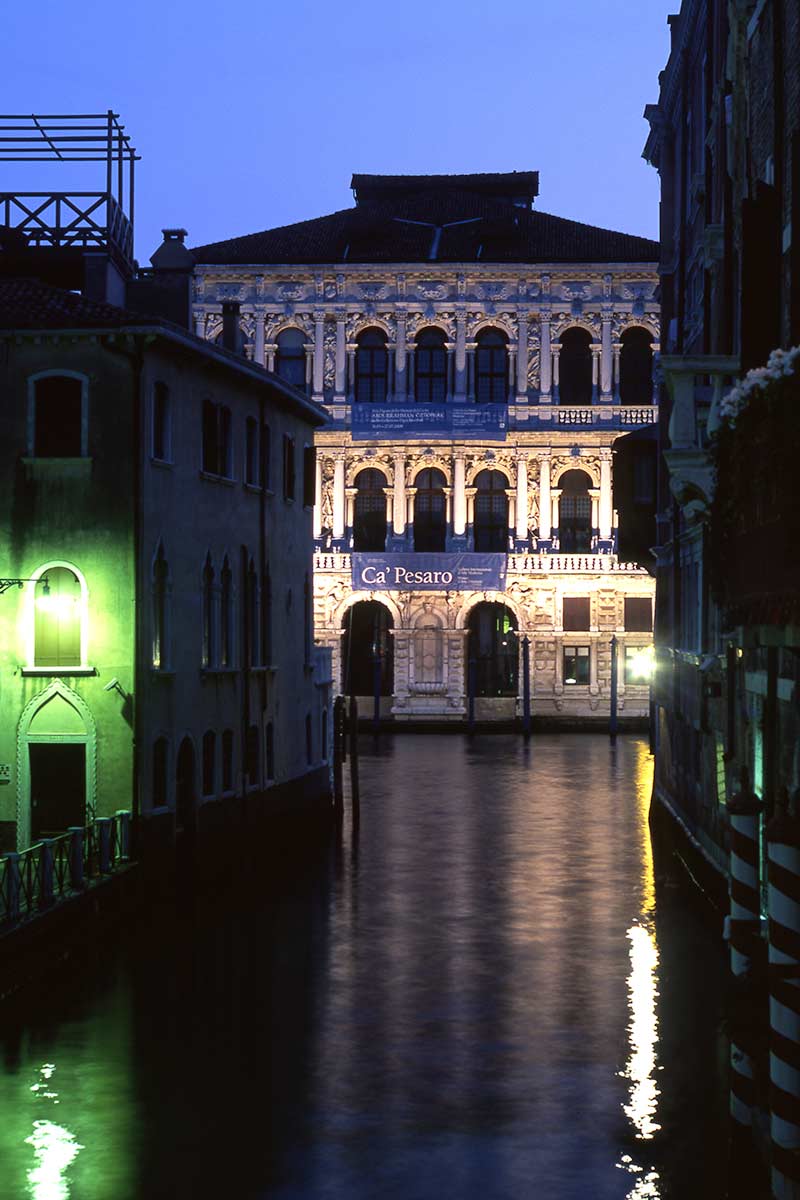 image of rio di noble and ca' peso palace venice italy