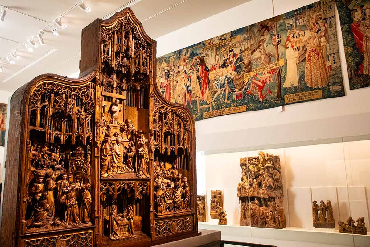 image of holy sacrament altarpiece Cluny museum Paris france