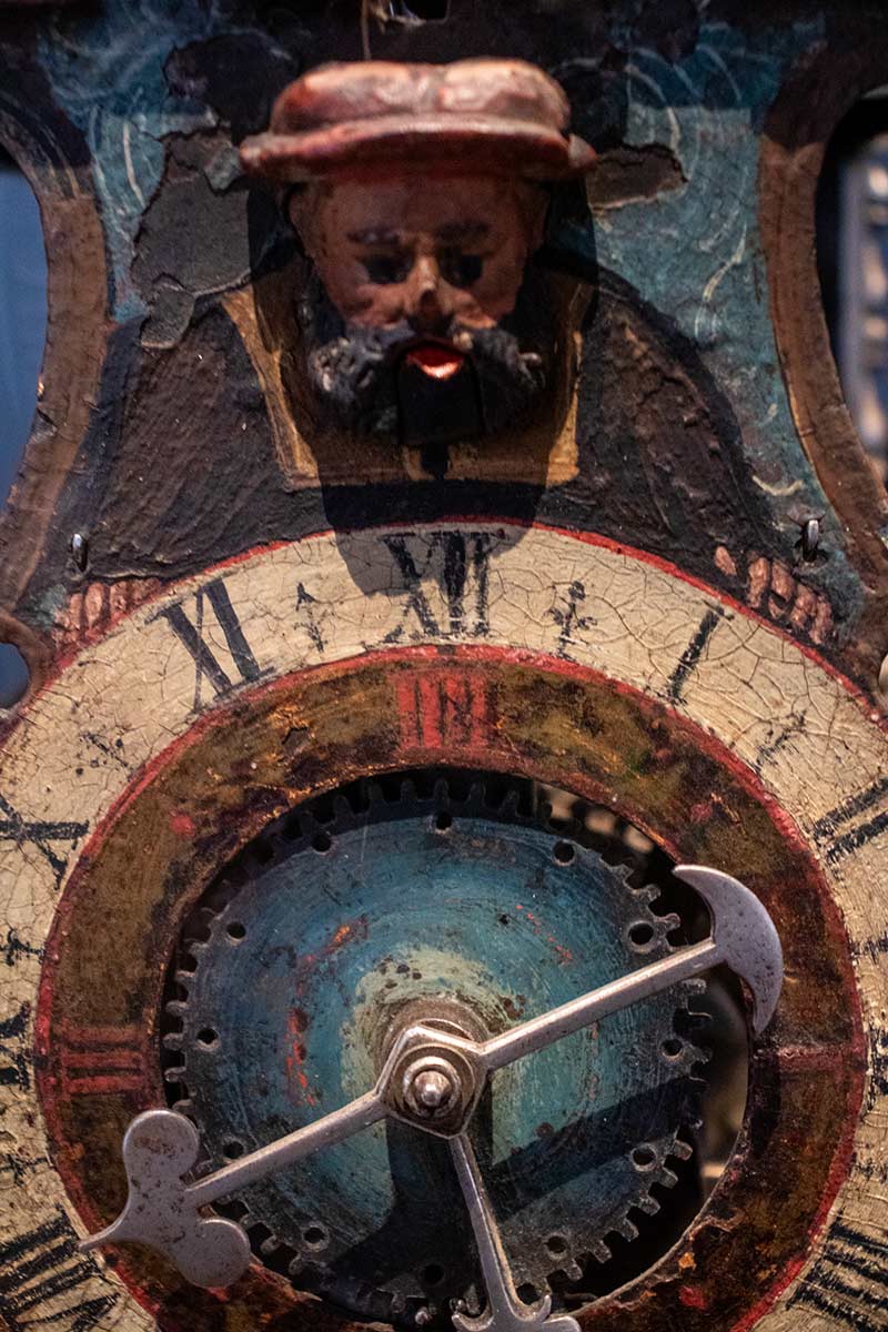 image of late medieval mechanical clock in Cluny museum parius`