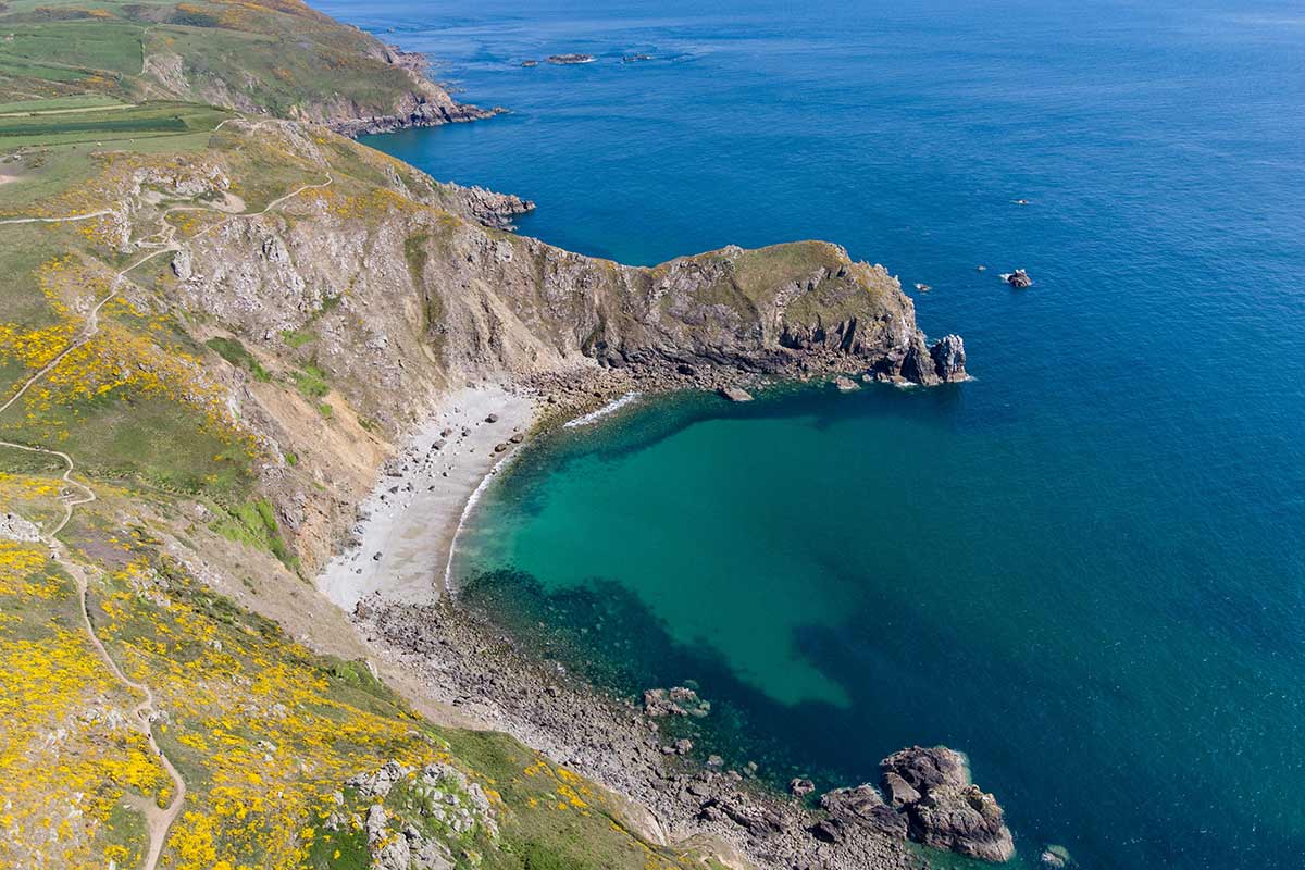 image of nez de jobourg headland normandy france
