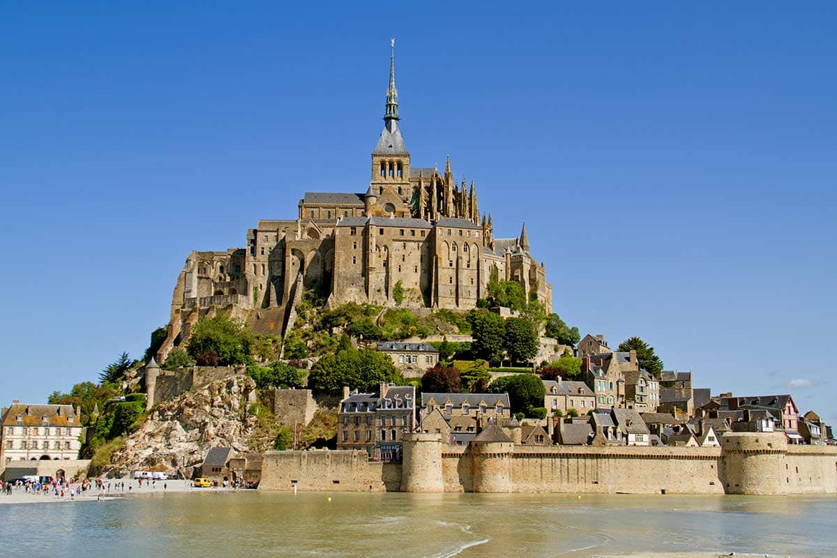 image of mont-saint-michel normandy france