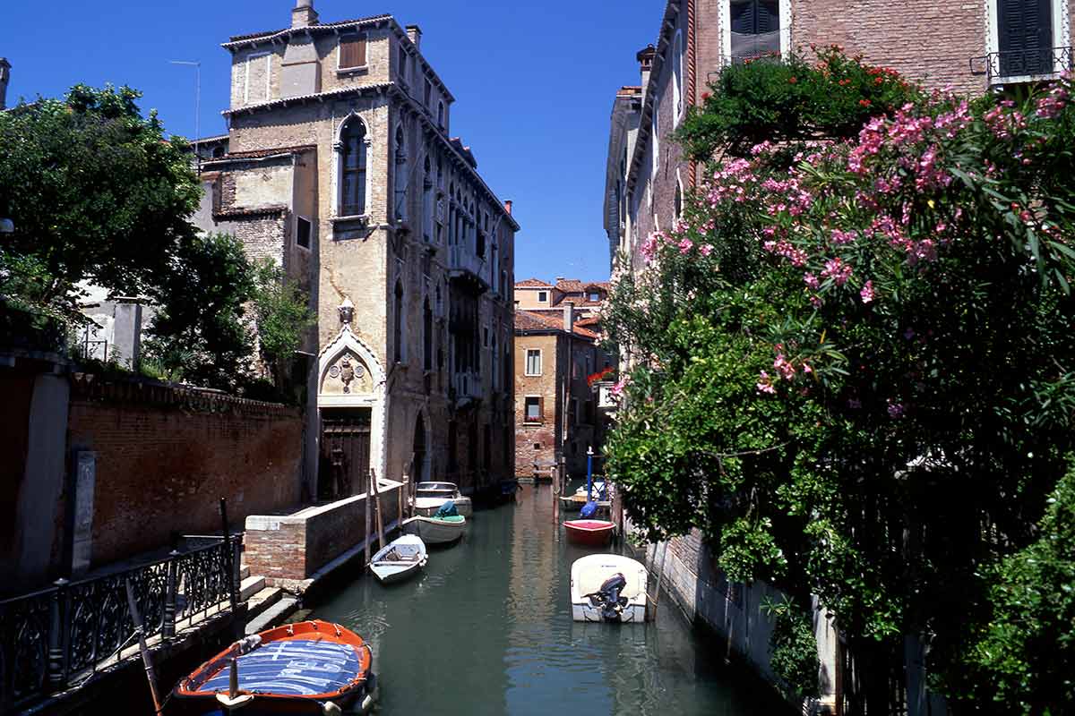 image of rio della panda canal venice italy