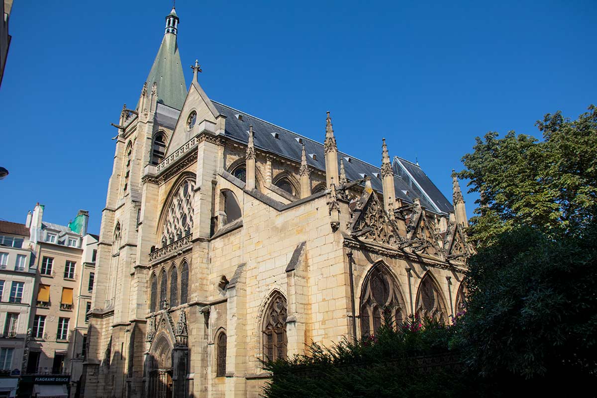 image of st Severin church latin quarter Paris france
