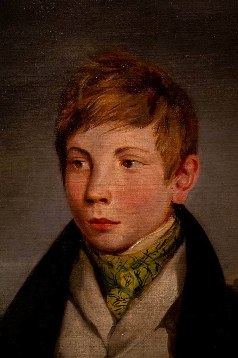 image of portrait of Auguste-richard de la Hautière in Delacroix museum Paris france