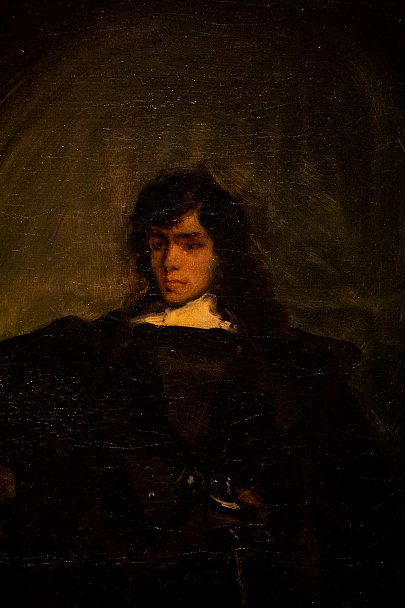image of Eugene Delacroix self-portrait in delacroix museum Paris france