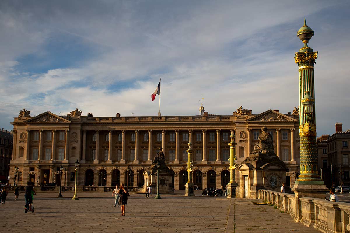 image of hotel de la marine place de la Concorde paris france