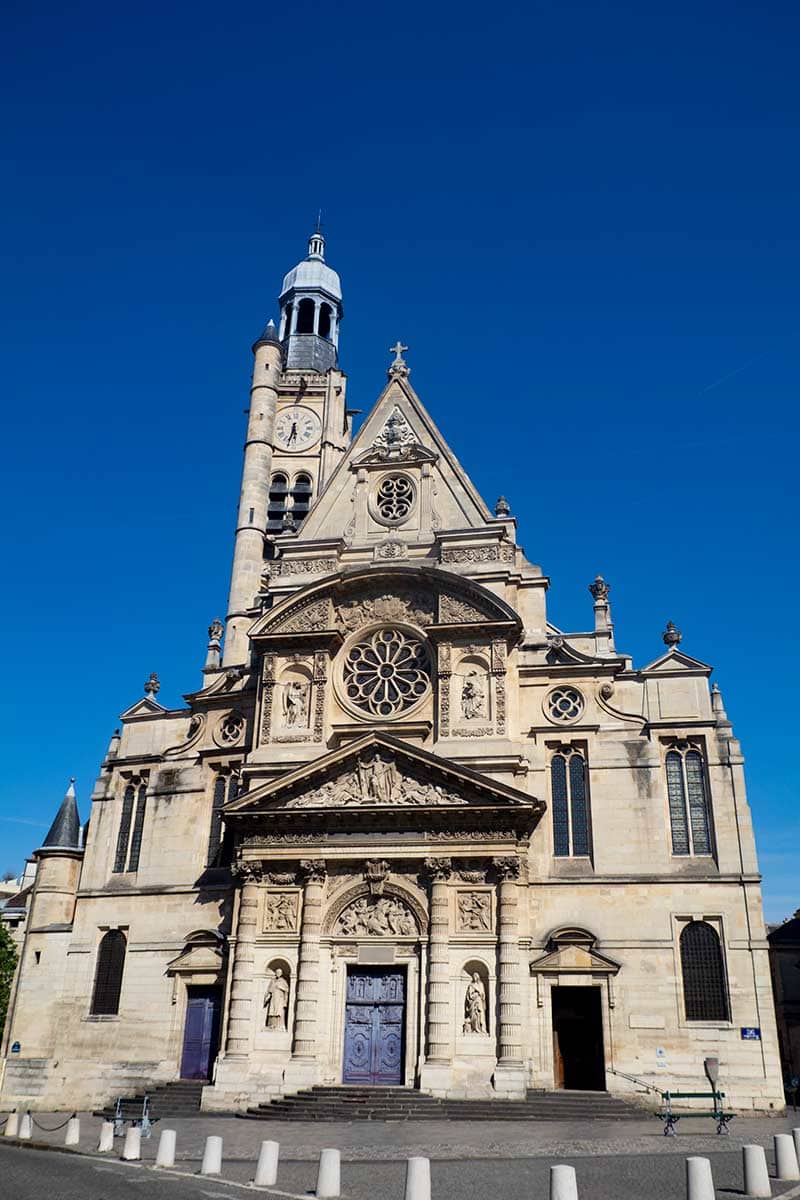 image of saint Etienne du mont church latin quarter Paris france